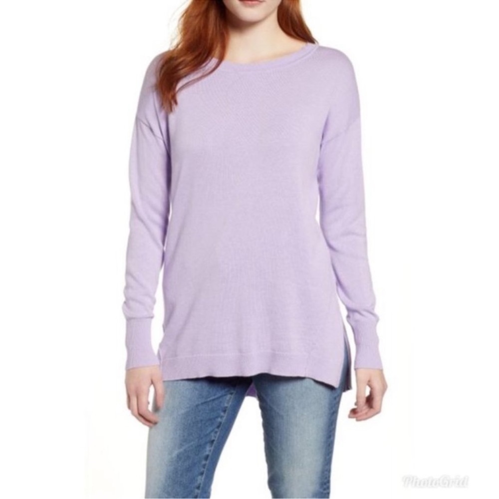 CASLON Light Lavendar Sweater. Worn 1x. EUC. The model picture is accurate color